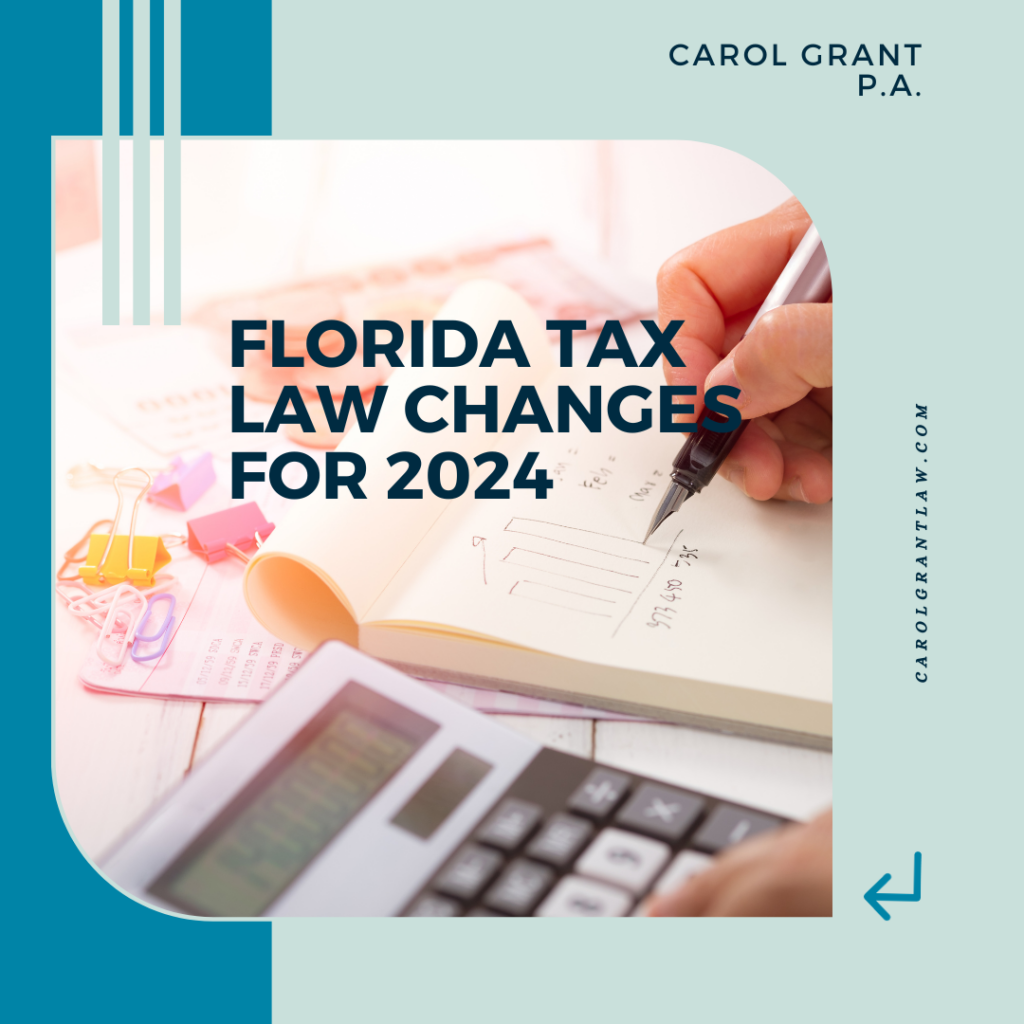 Florida Tax Law Changes for 2024